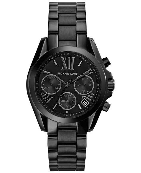 michael kors bradshaw chronograph black|Michael Kors oversized bradshaw watch.